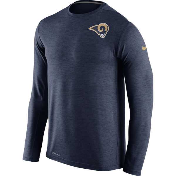 Men's Los Angeles Rams Nike Navy Dri FIT Touch Long Sleeve Performance T-Shirt,We sell and wholesale Men's Los Angeles Rams Nike Navy Dri FIT Touch Long Sleeve Performance T-Shirt on line form chian!